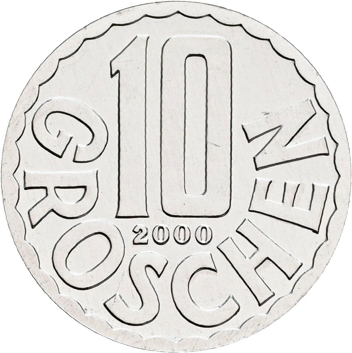 10 Groschen 2000 – Vorderseite