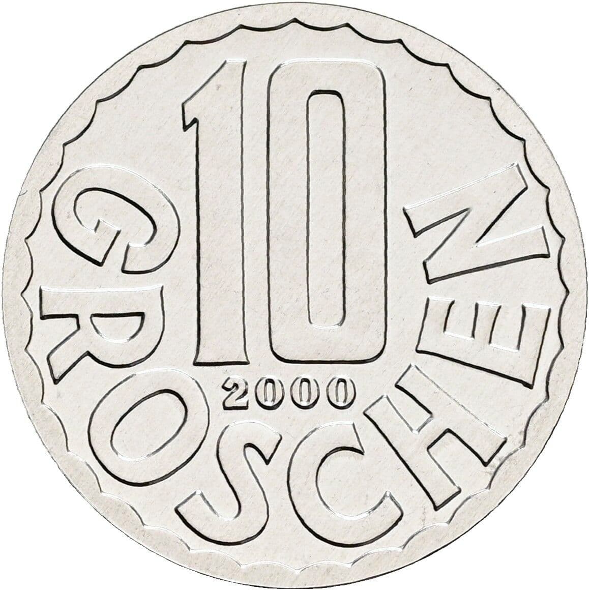 10 Groschen 2000 – Vorderseite