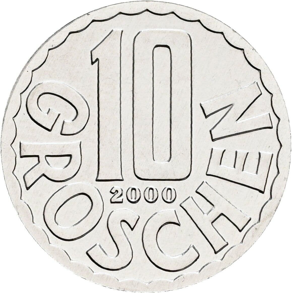 10 Groschen 2000 – Vorderseite