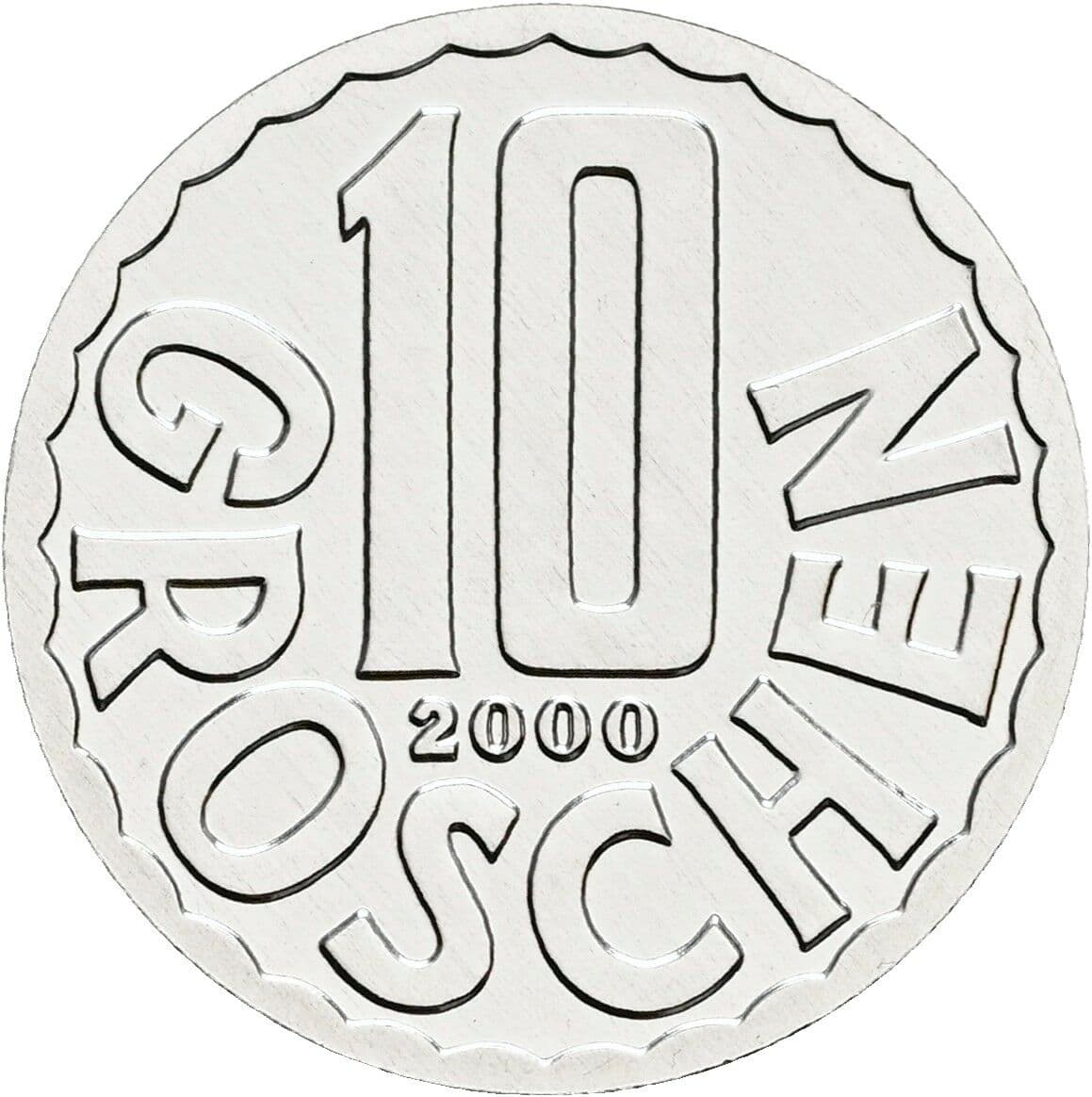10 Groschen 2000 – Vorderseite