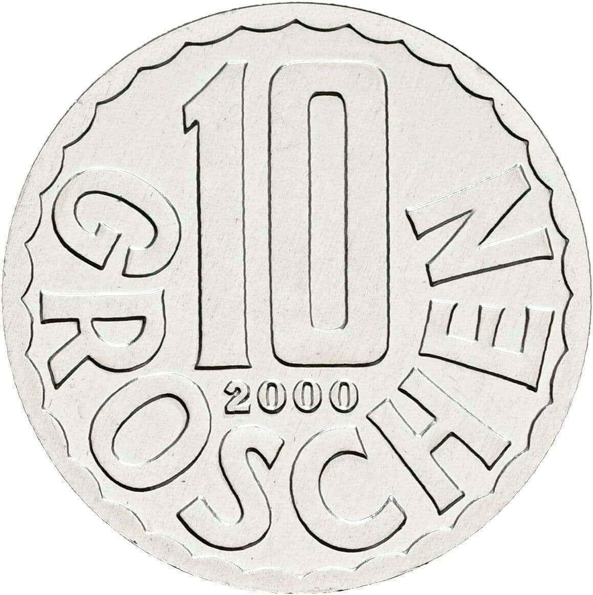 10 Groschen 2000 – Vorderseite