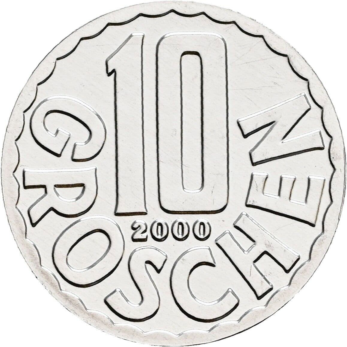 10 Groschen 2000 – Vorderseite