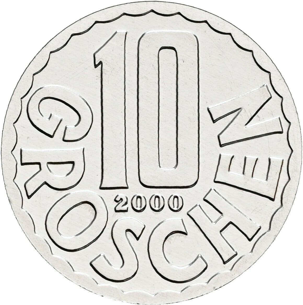 10 Groschen 2000 – Vorderseite