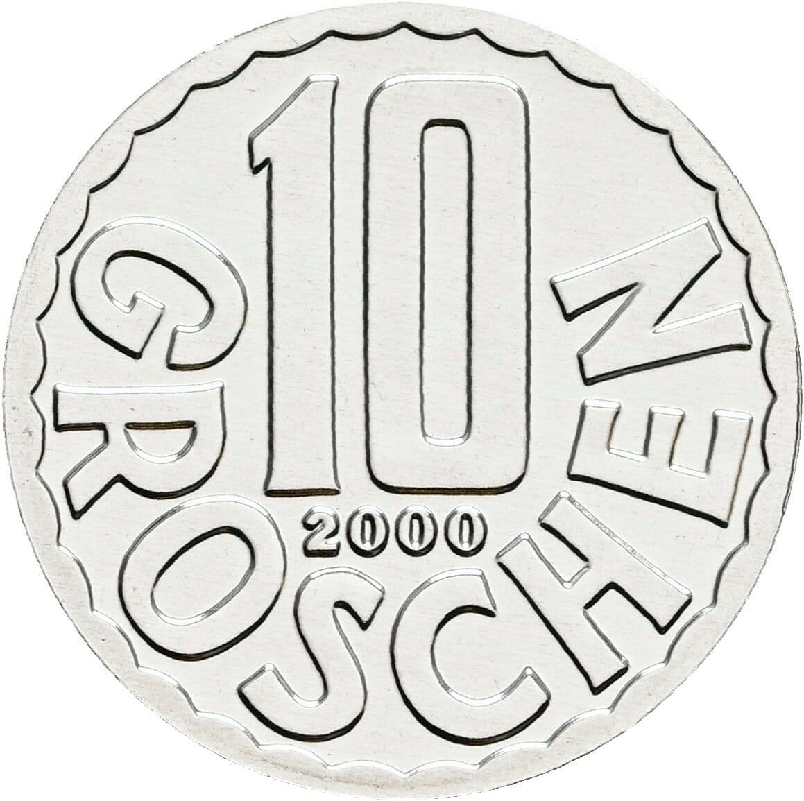 10 Groschen 2000 – Vorderseite