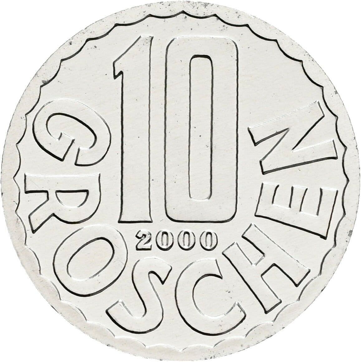 10 Groschen 2000 – Vorderseite