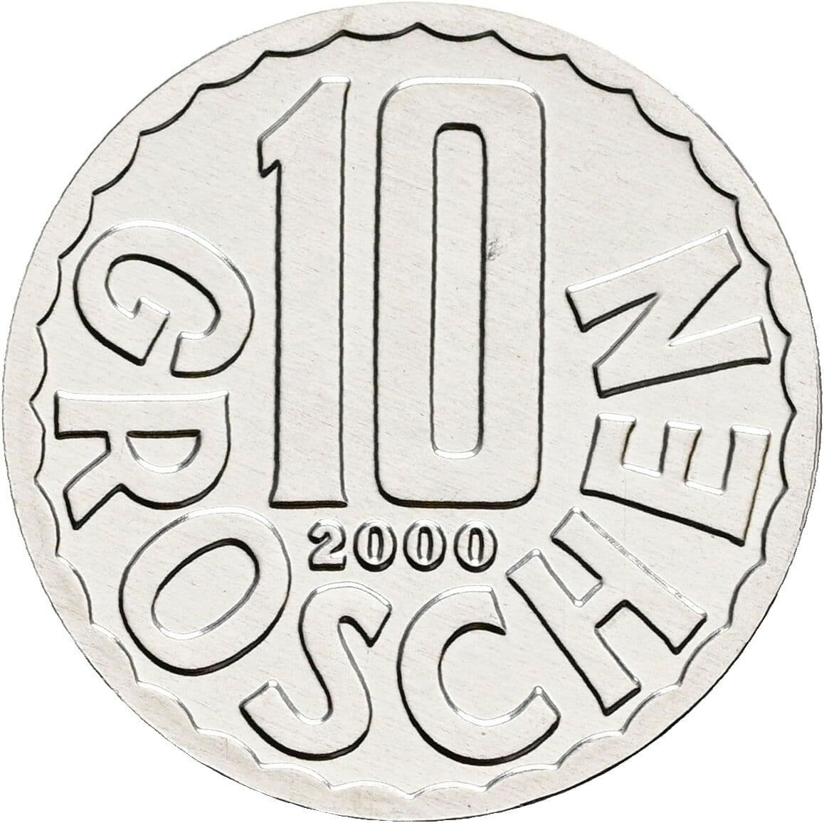 10 Groschen 2000 – Vorderseite