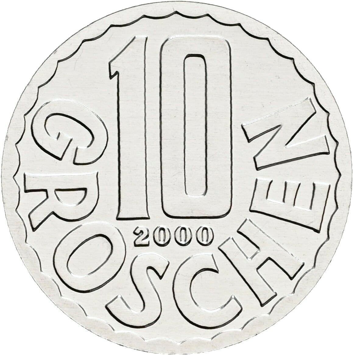 10 Groschen 2000 – Vorderseite