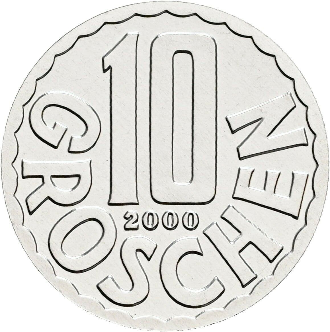 10 Groschen 2000 – Vorderseite