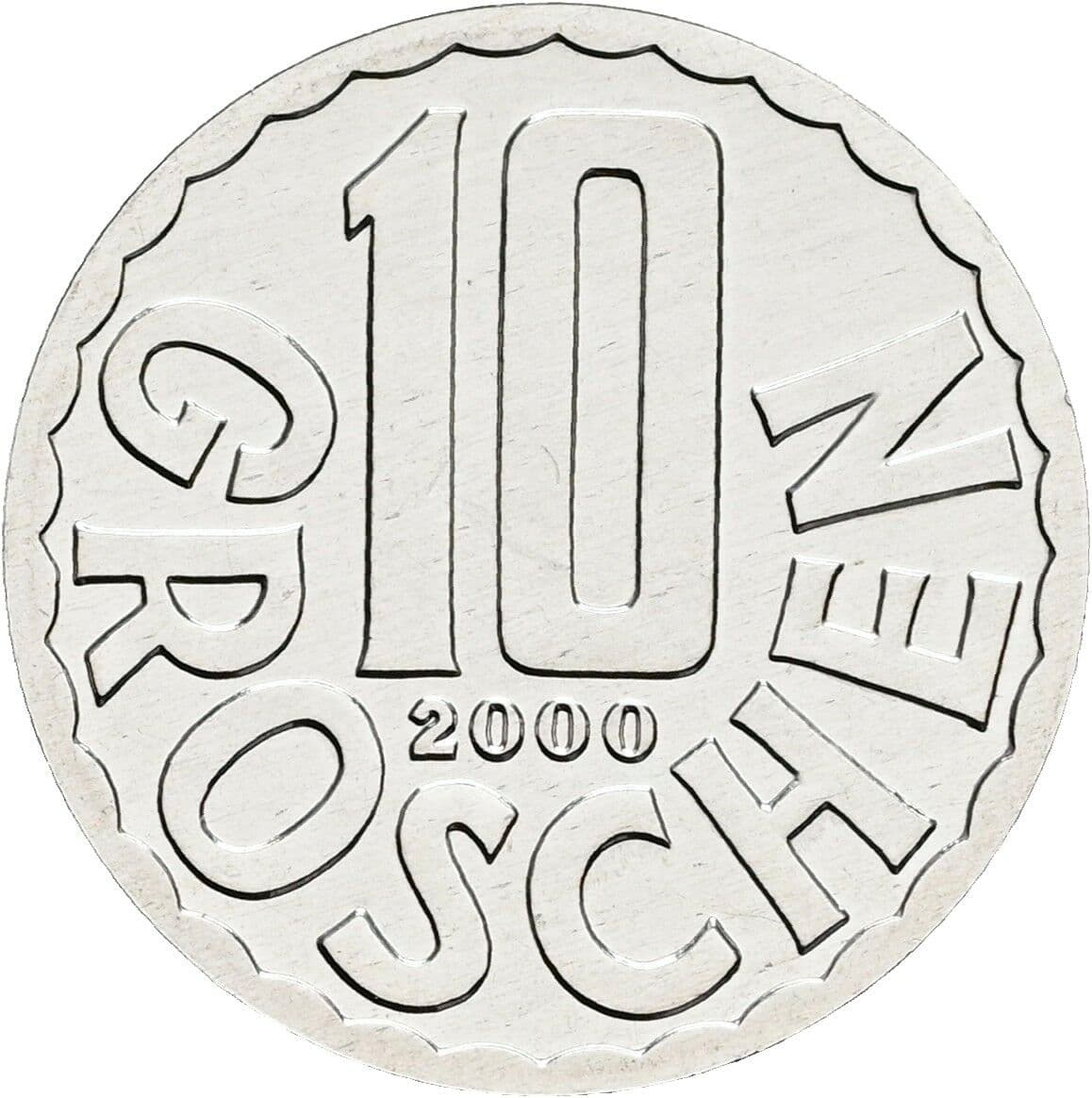 10 Groschen 2000 – Vorderseite