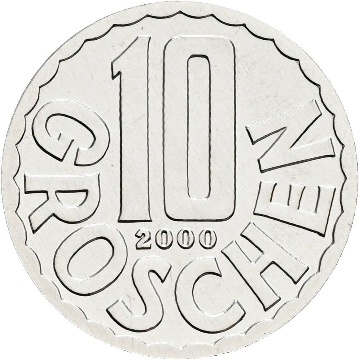 10 Groschen 2000 – Vorderseite