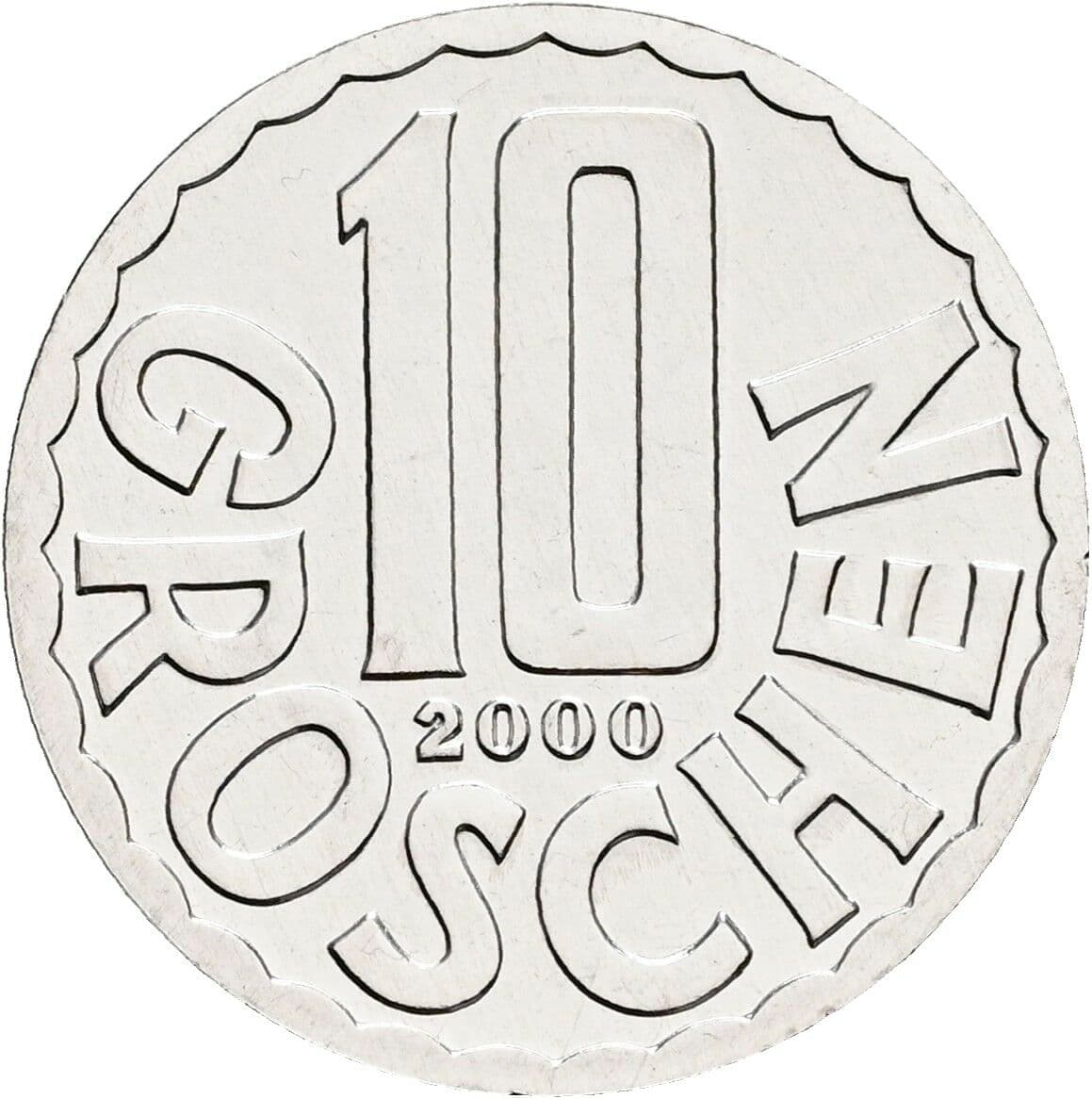 10 Groschen 2000 – Vorderseite