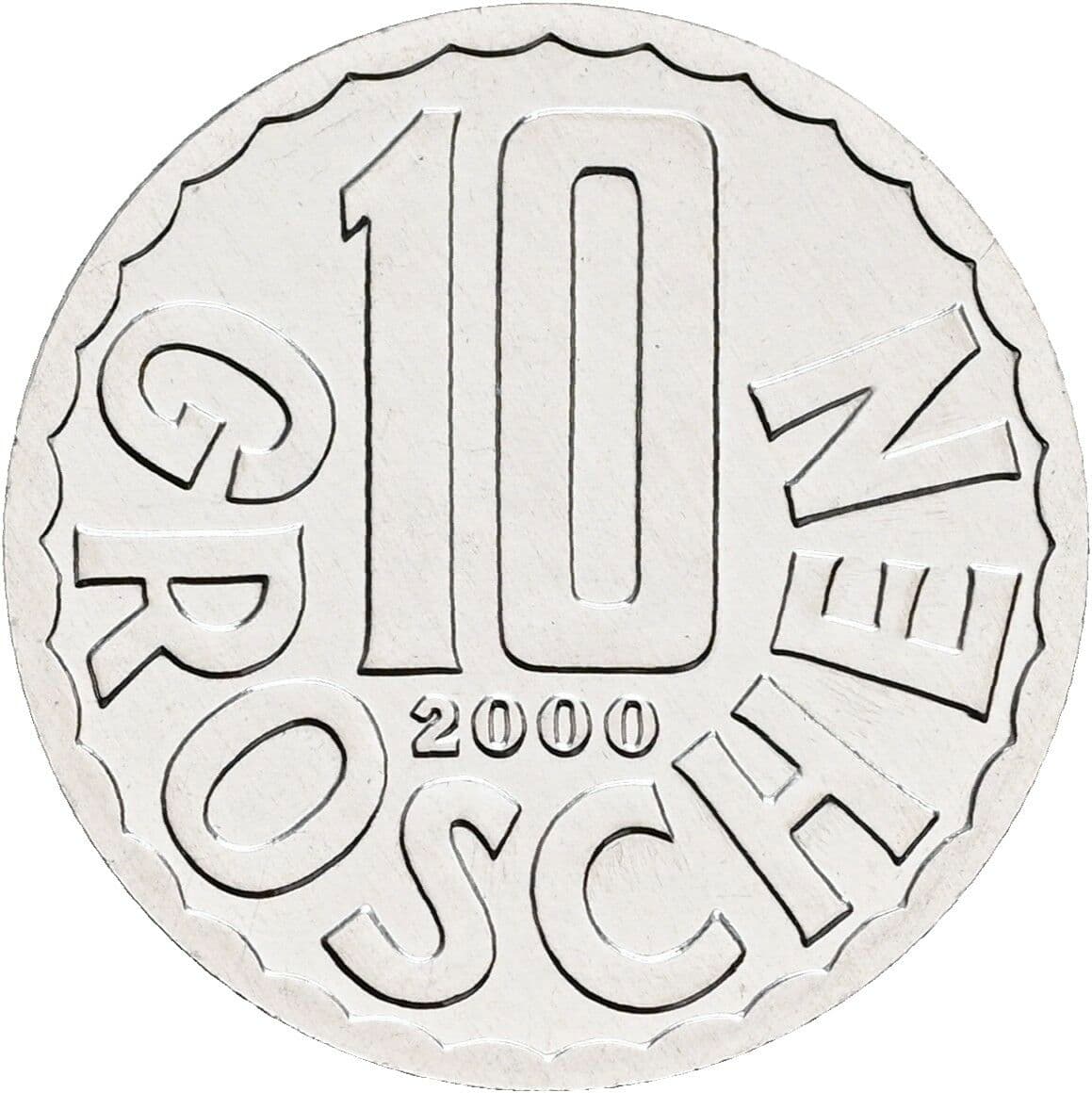 10 Groschen 2000 – Vorderseite