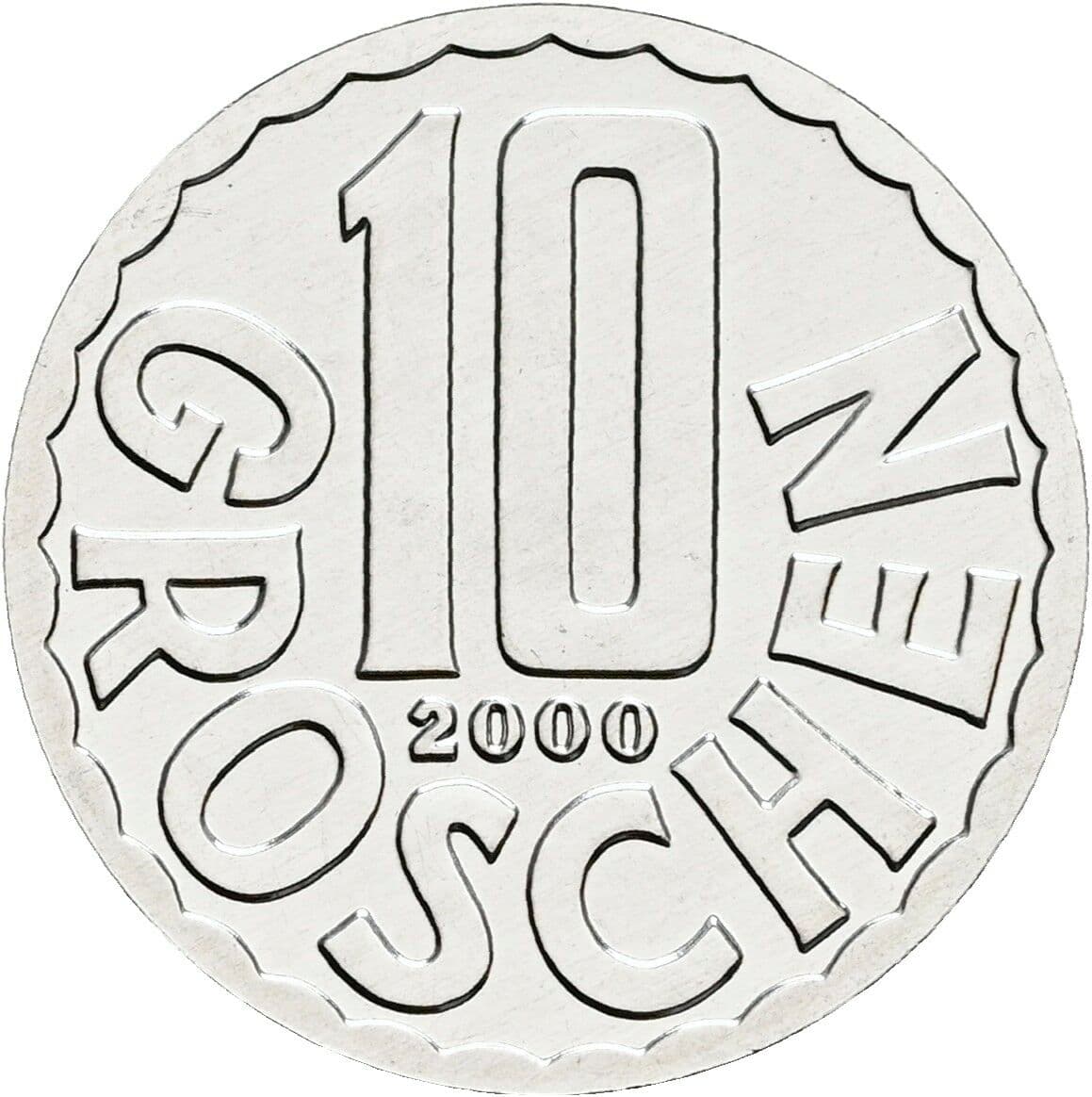 10 Groschen 2000 – Vorderseite
