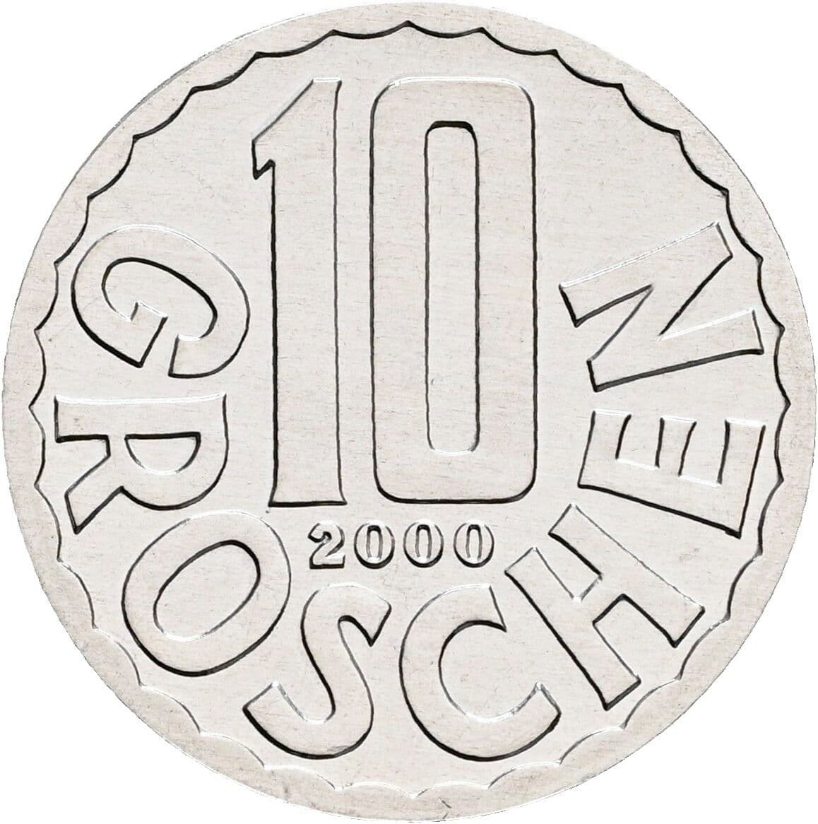 10 Groschen 2000 – Vorderseite