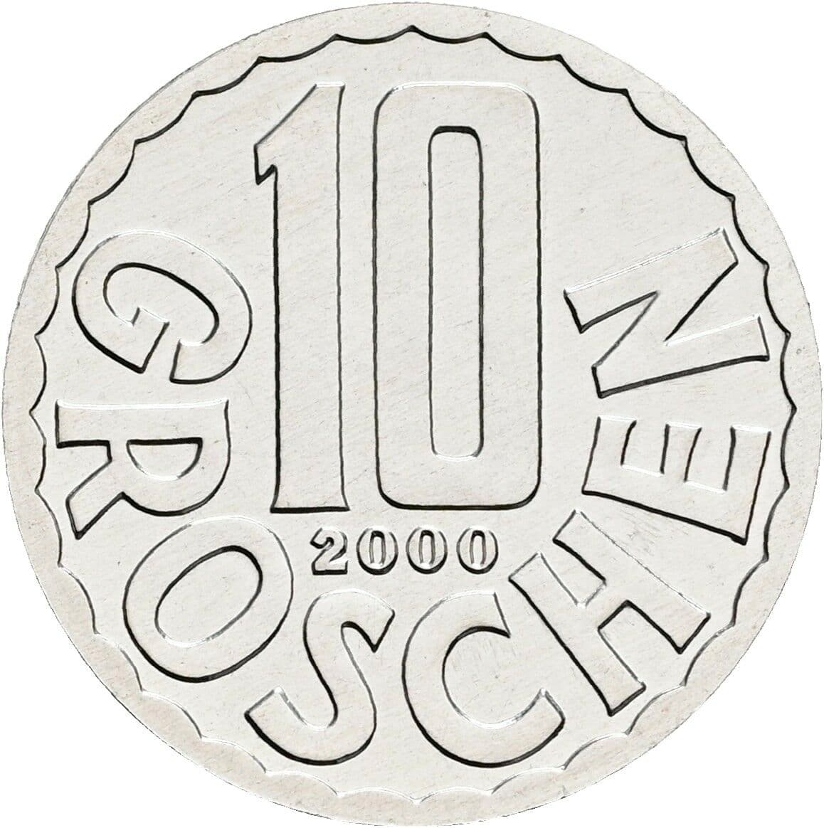 10 Groschen 2000 – Vorderseite