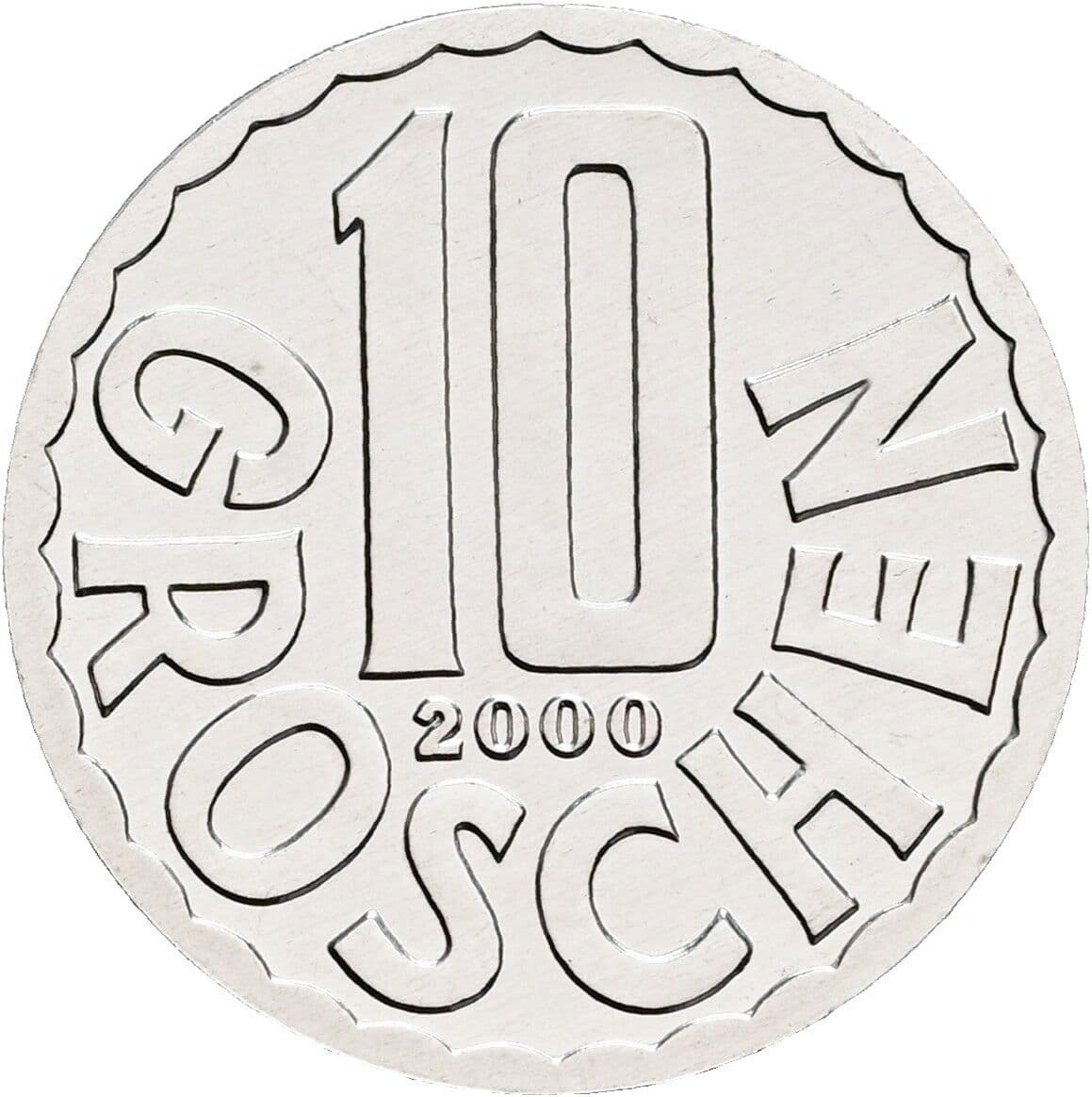 10 Groschen 2000 – Vorderseite