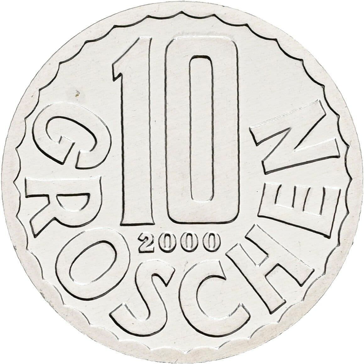 10 Groschen 2000 – Vorderseite