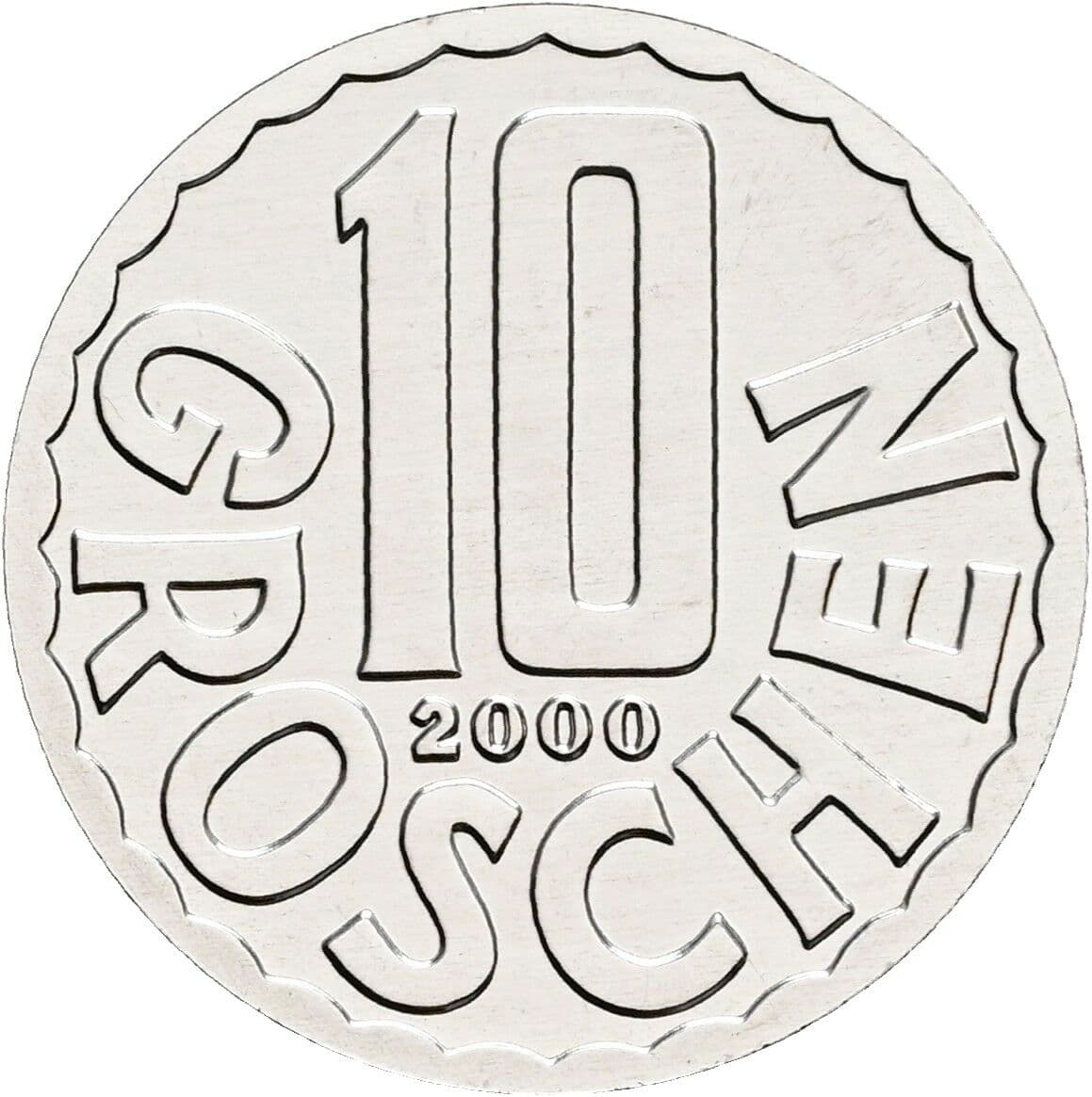 10 Groschen 2000 – Vorderseite
