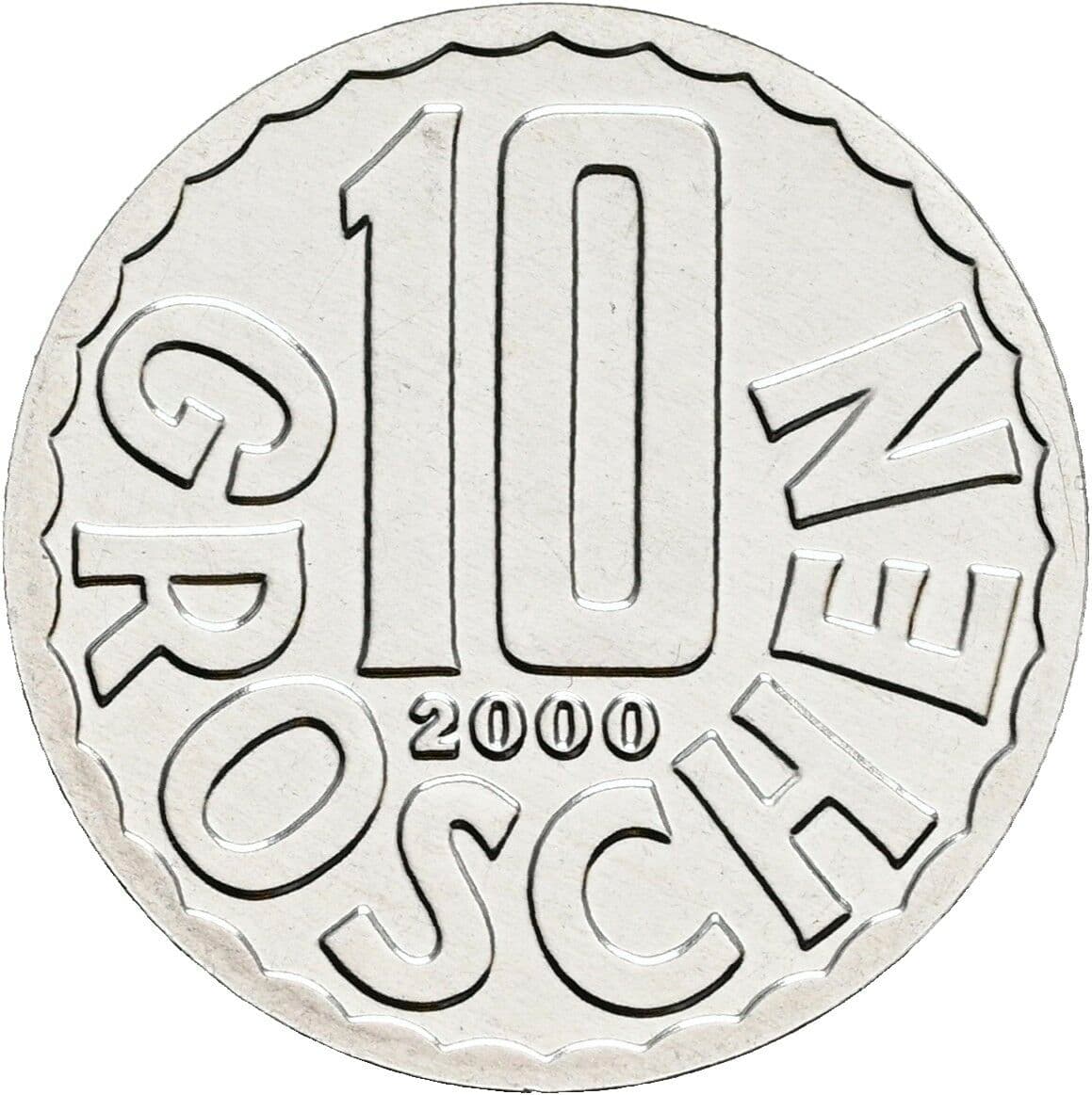 10 Groschen 2000 – Vorderseite