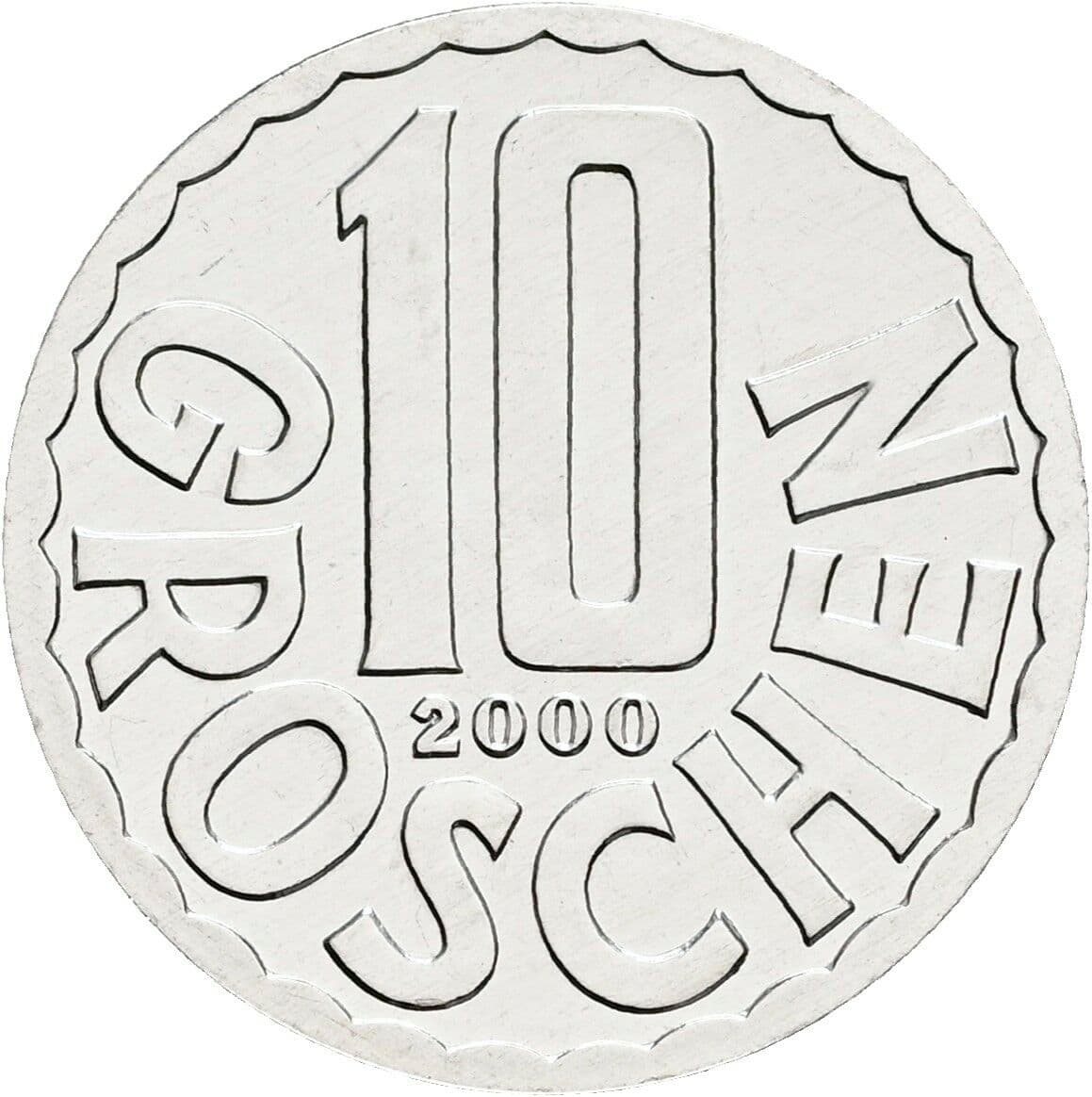10 Groschen 2000 – Vorderseite