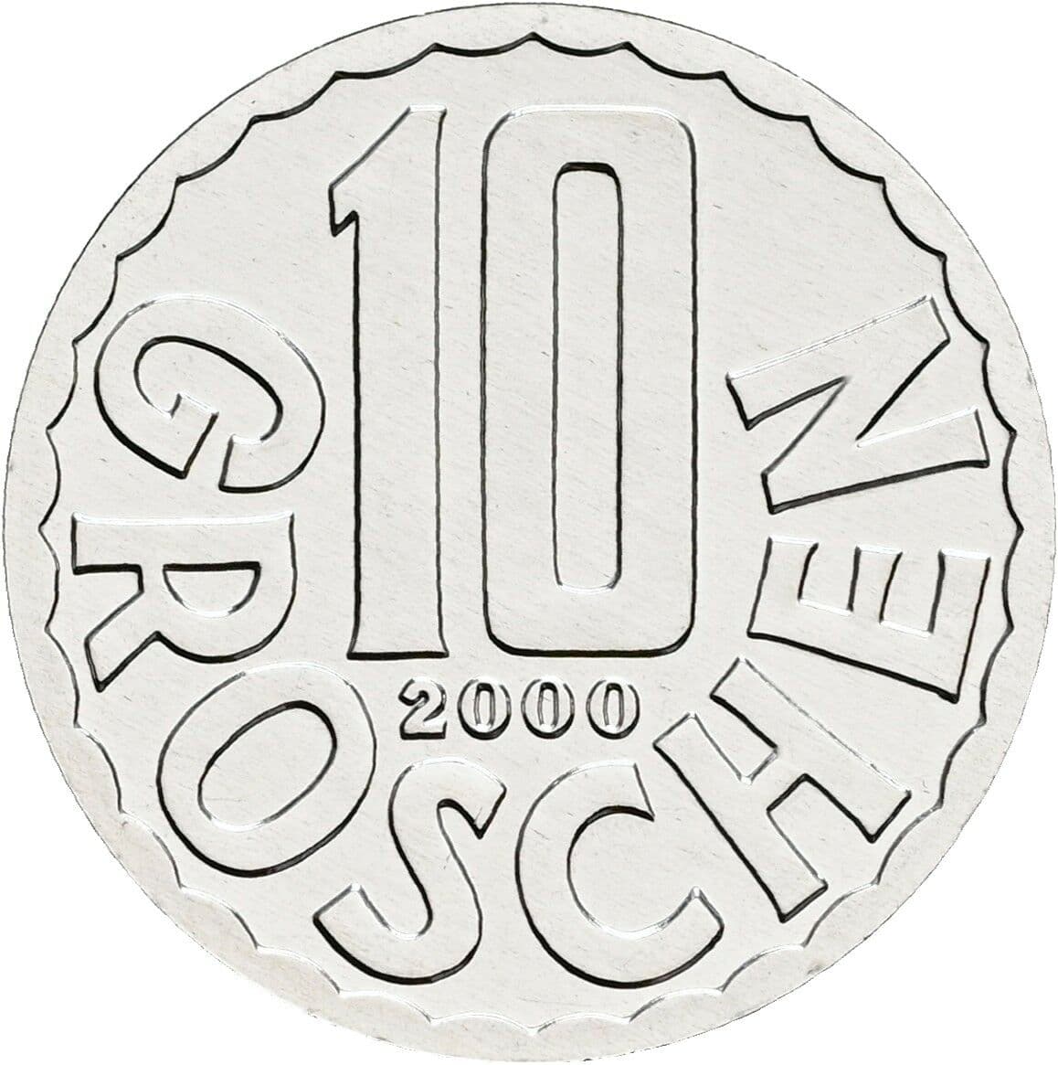 10 Groschen 2000 – Vorderseite