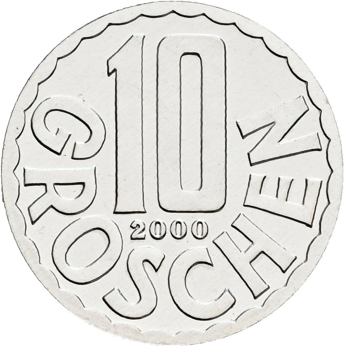 10 Groschen 2000 – Vorderseite