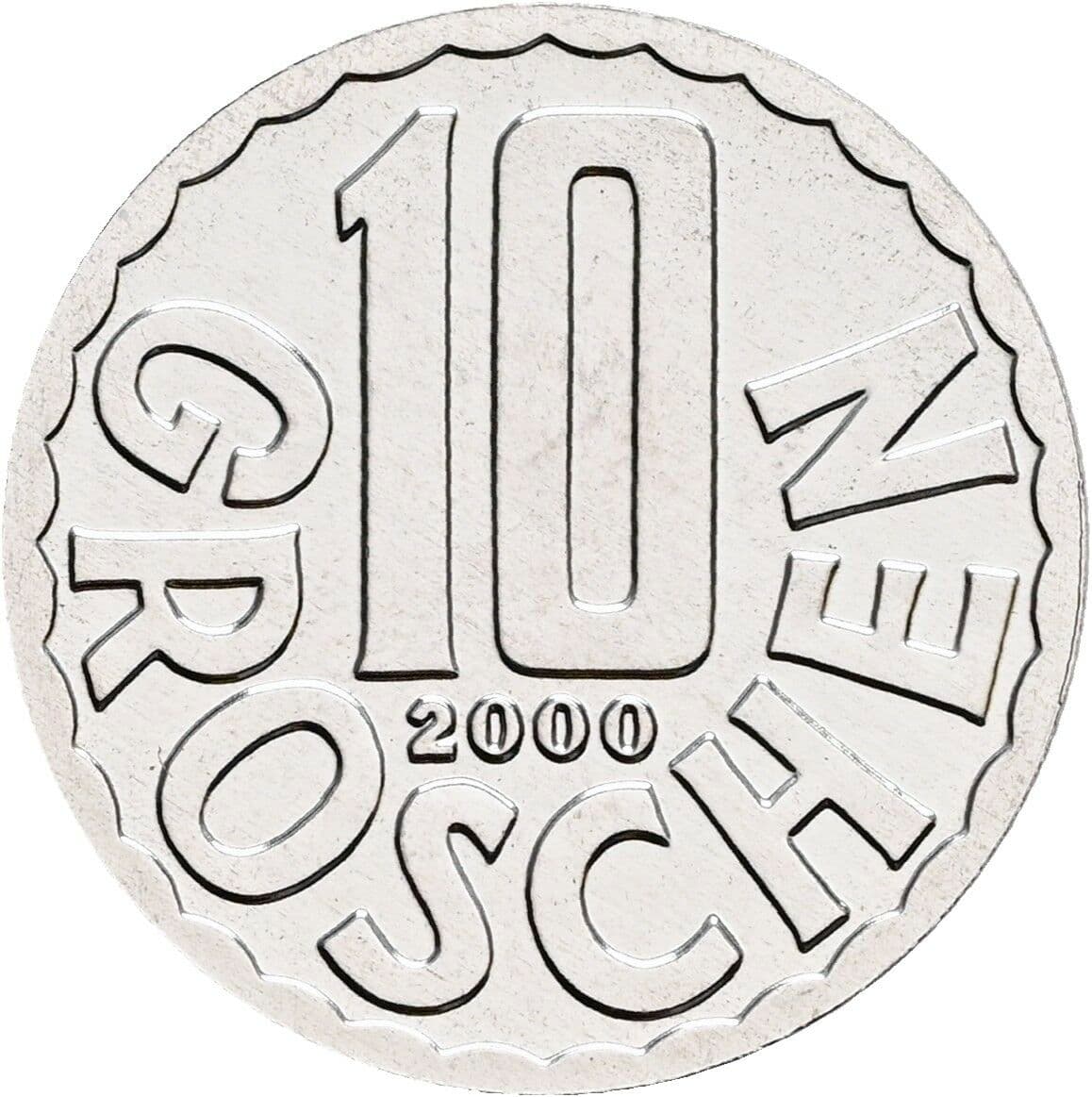 10 Groschen 2000 – Vorderseite
