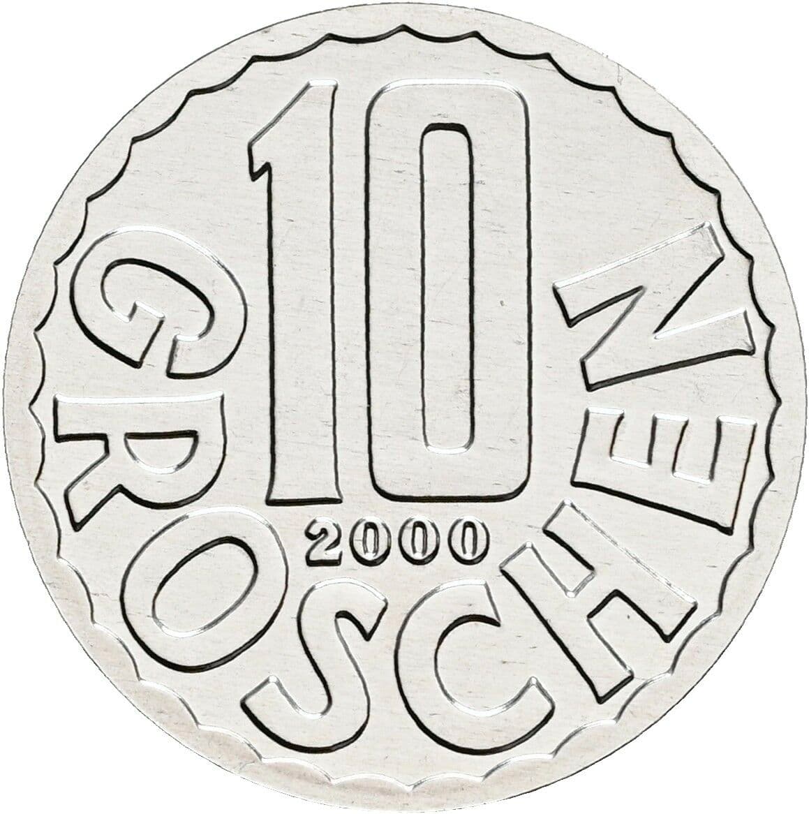 10 Groschen 2000 – Vorderseite