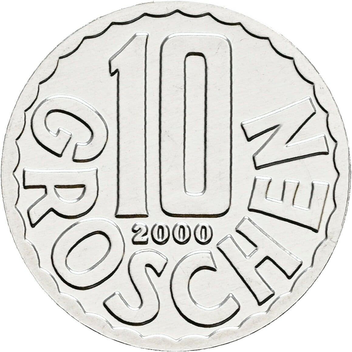 10 Groschen 2000 – Vorderseite