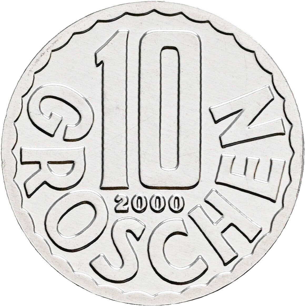 10 Groschen 2000 – Vorderseite