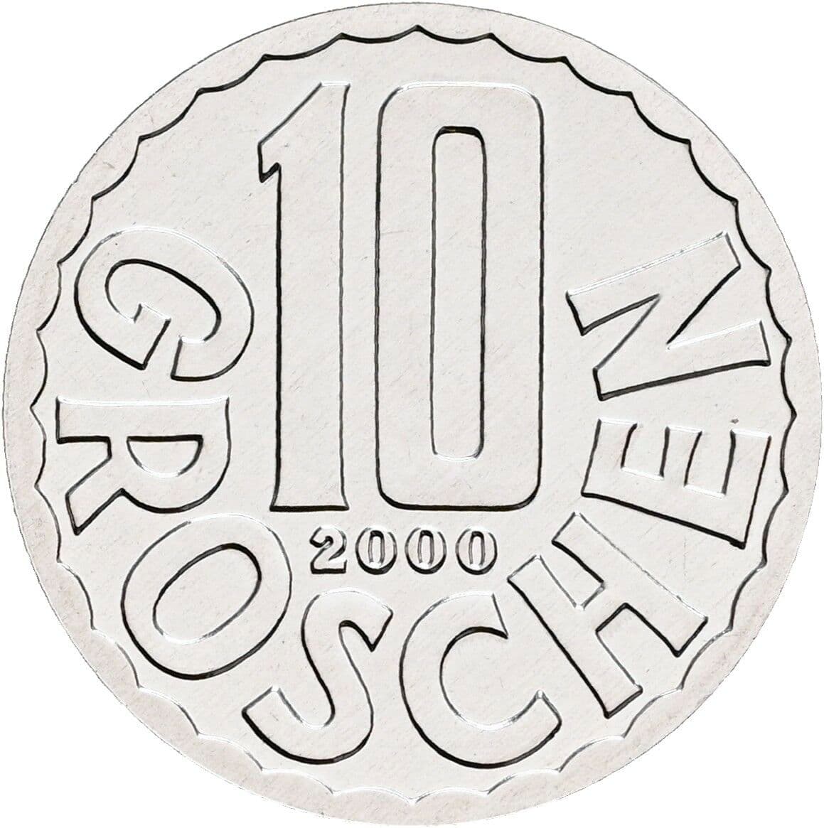 10 Groschen 2000 – Vorderseite