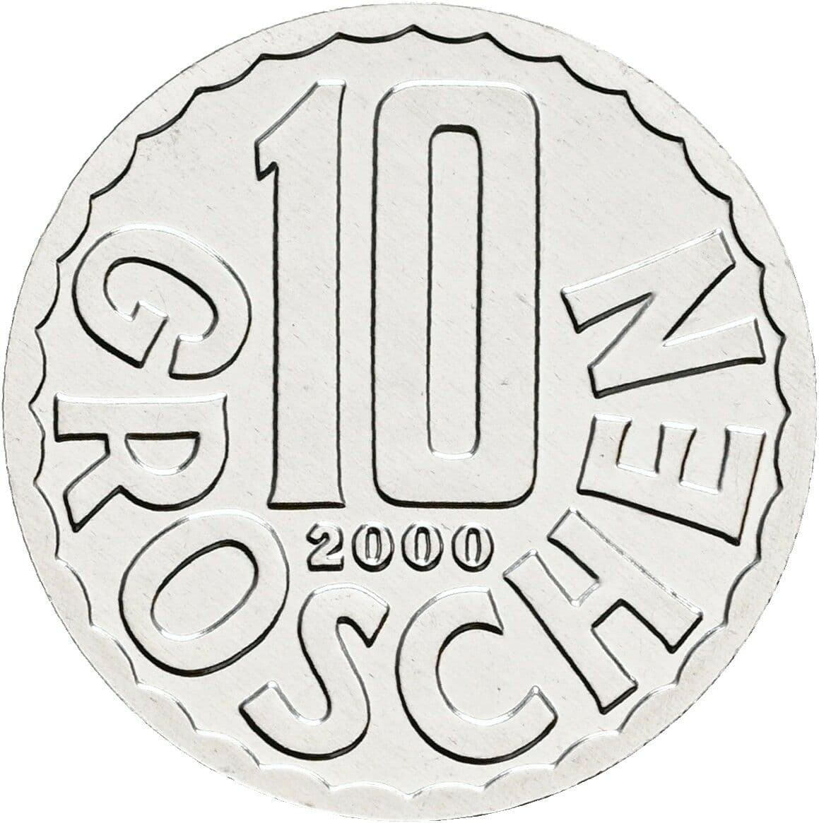 10 Groschen 2000 – Vorderseite