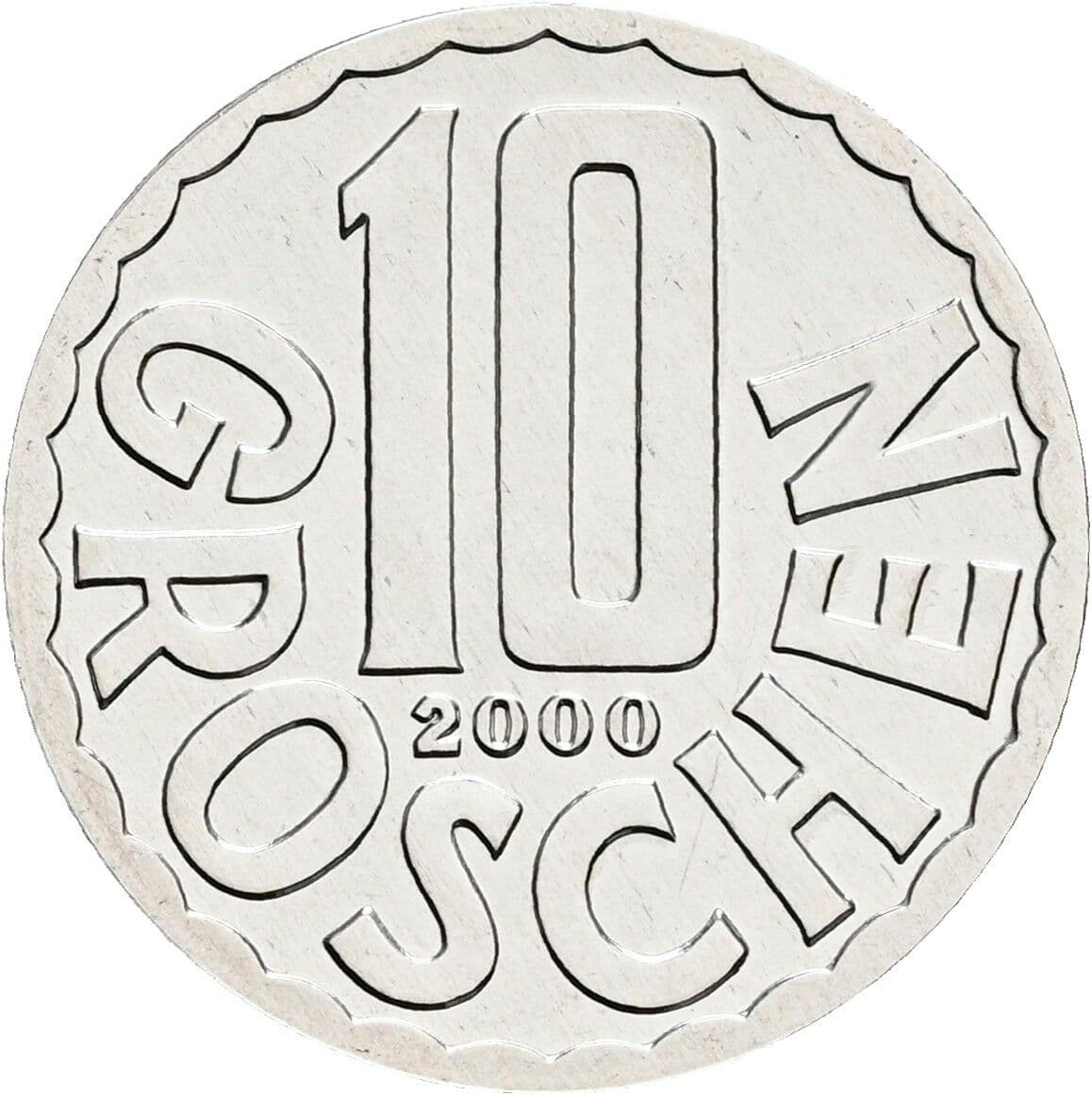 10 Groschen 2000 – Vorderseite