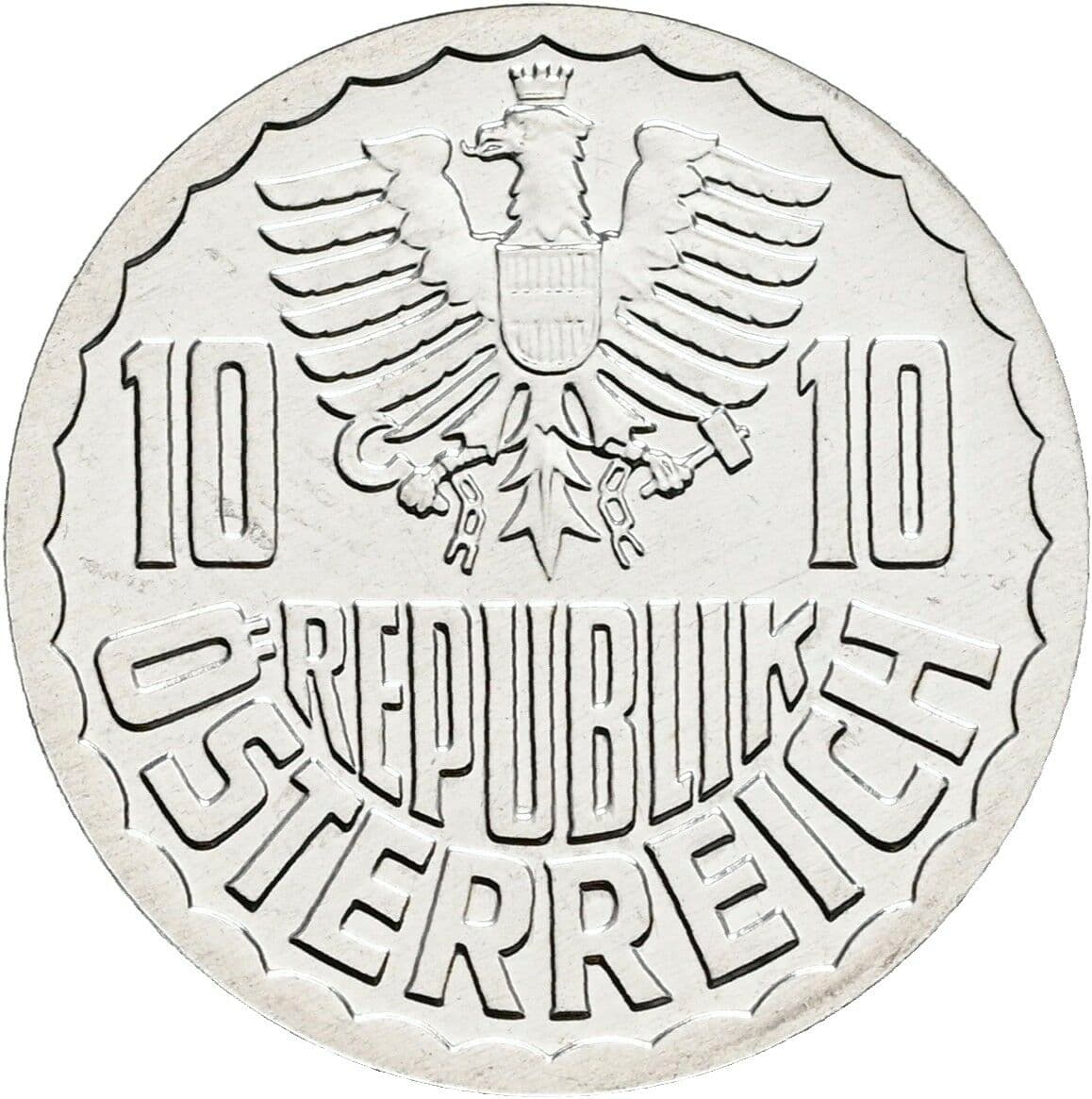 10 Groschen 2000 – Rückseite