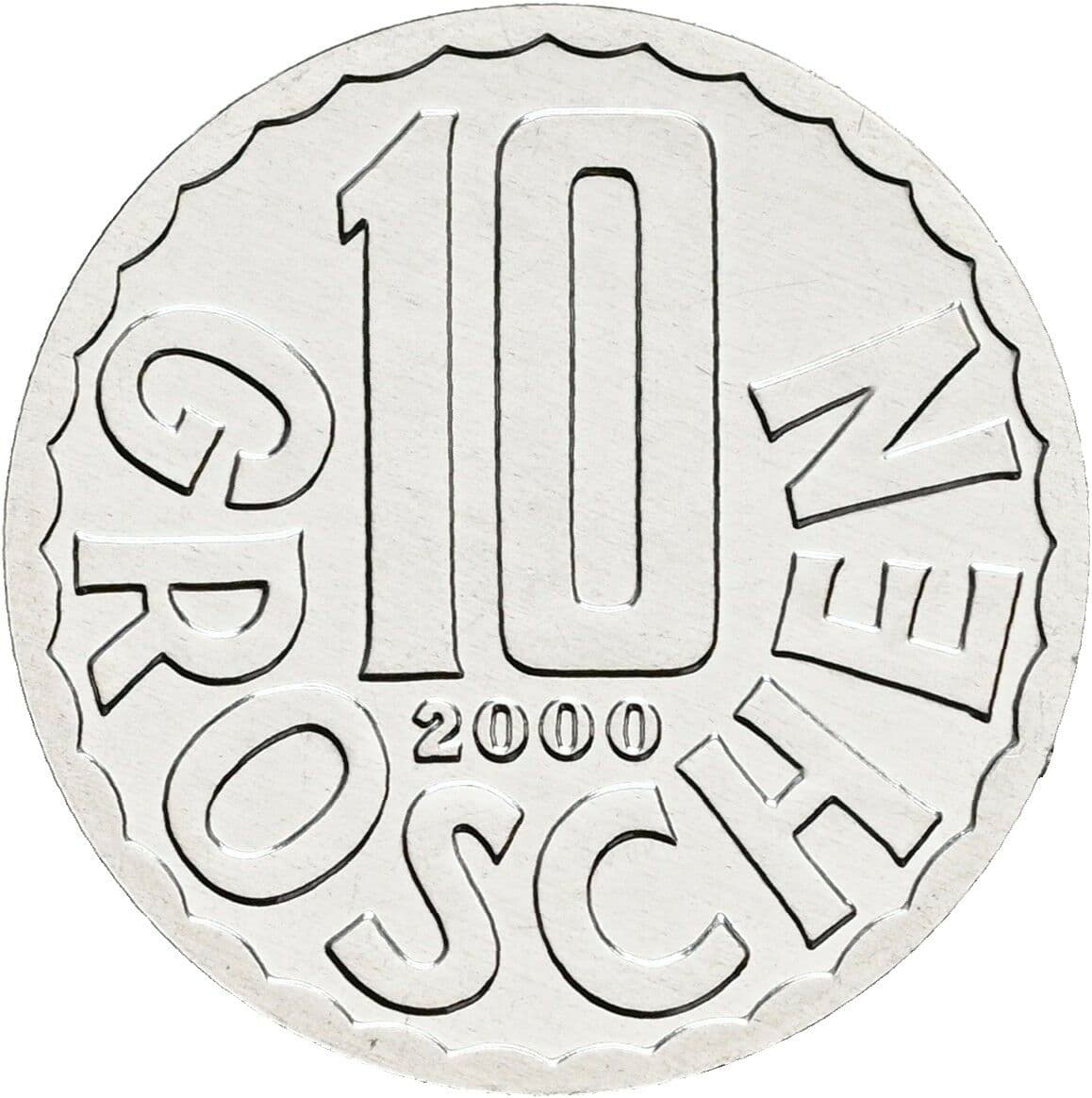 10 Groschen 2000 – Vorderseite