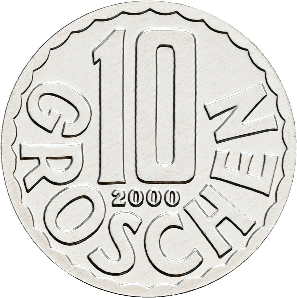 10 Groschen 2000 – Vorderseite