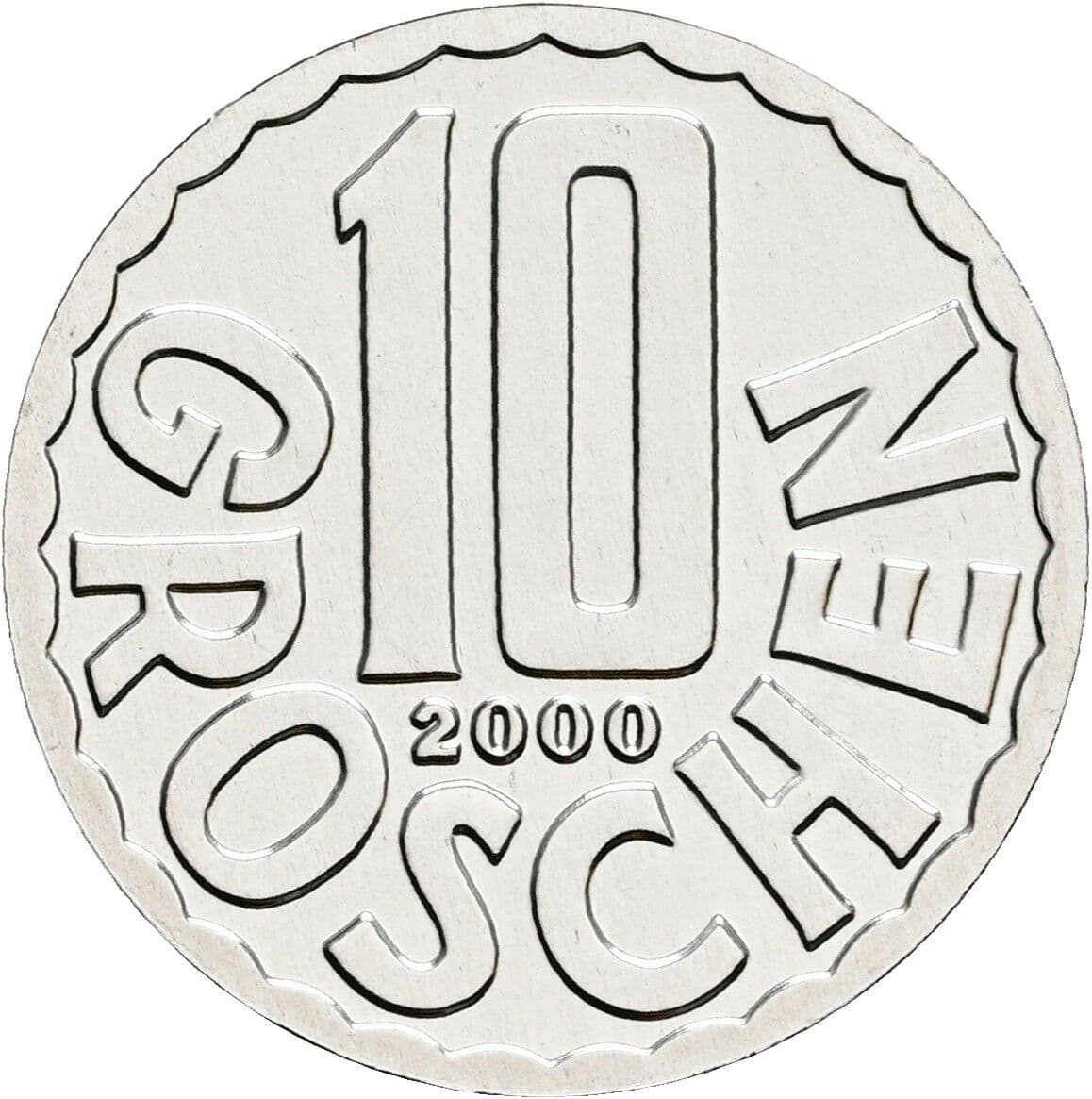 10 Groschen 2000 – Vorderseite