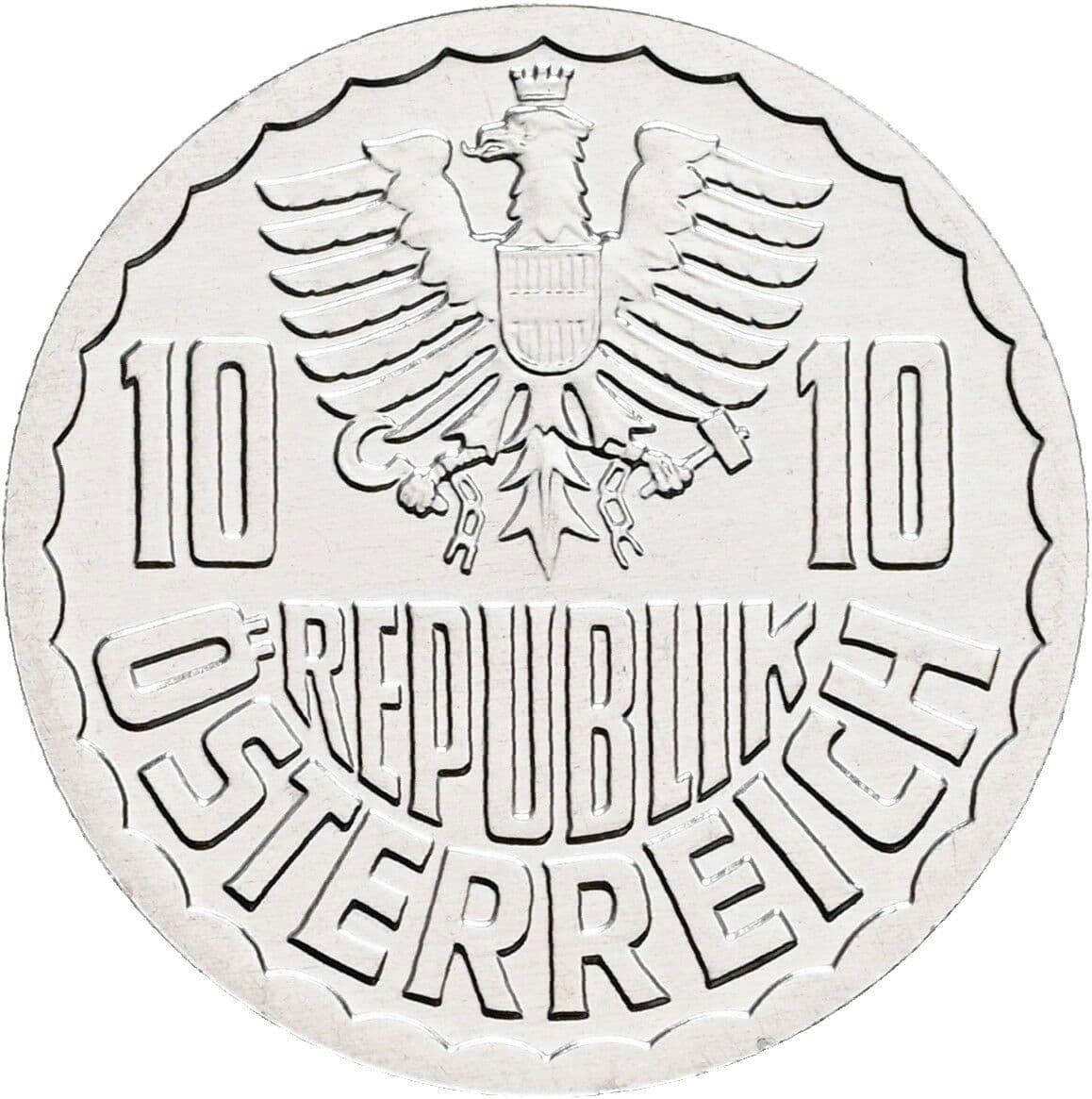 10 Groschen 2000 – Rückseite