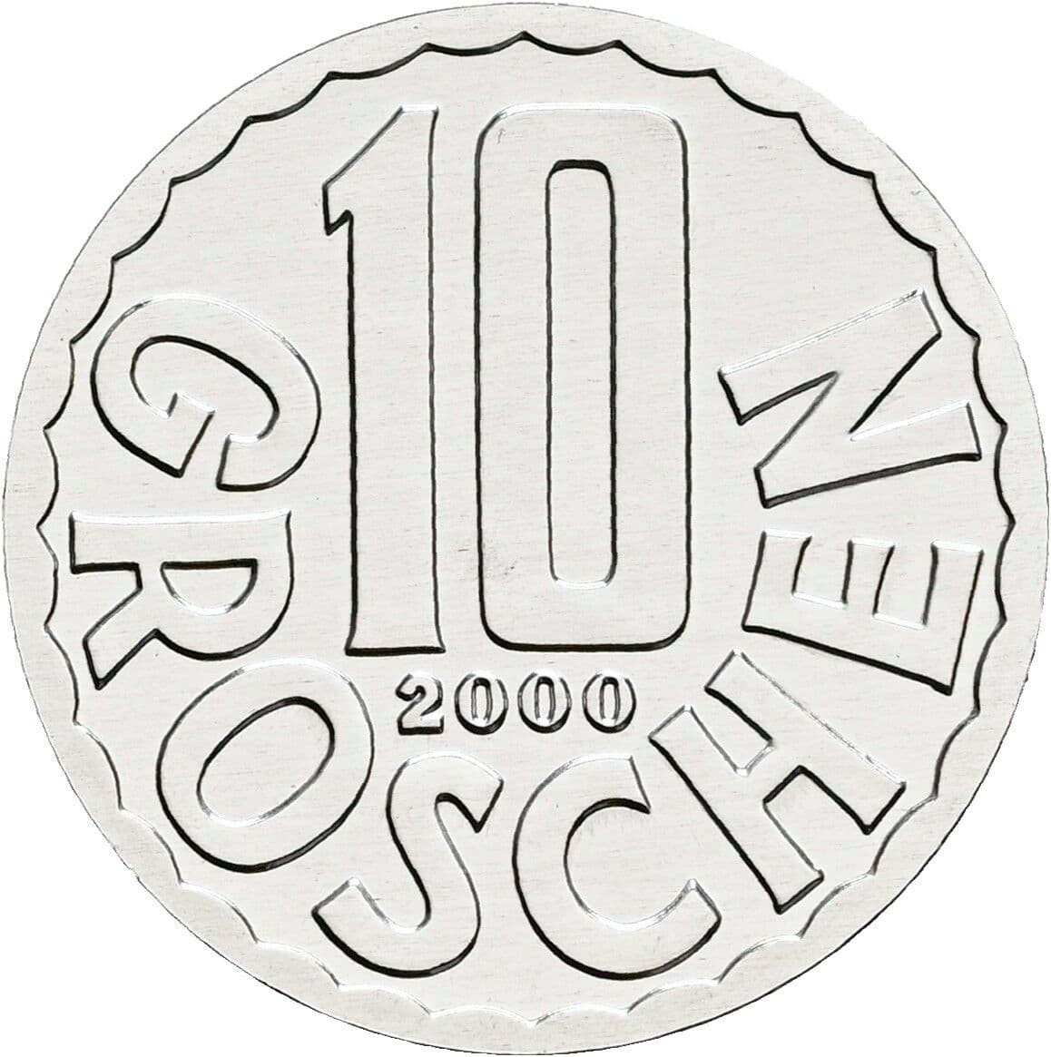 10 Groschen 2000 – Vorderseite