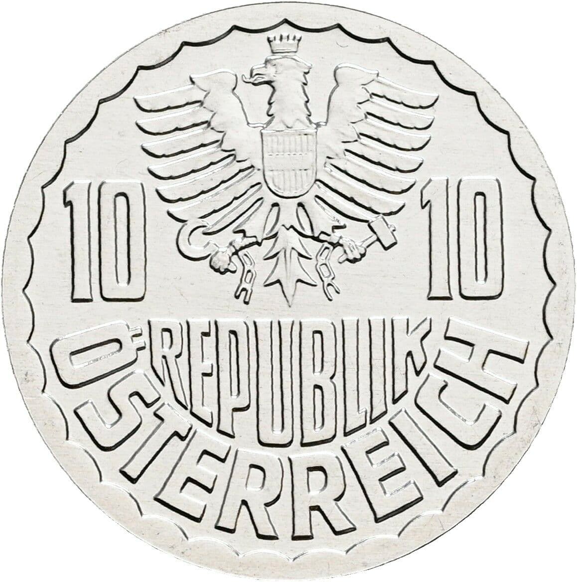 10 Groschen 2000 – Rückseite