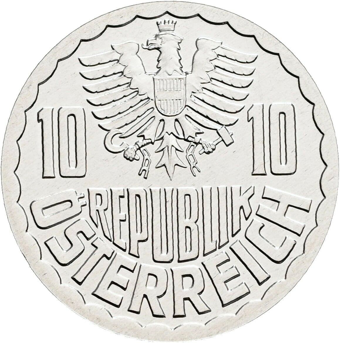 10 Groschen 2000 – Rückseite
