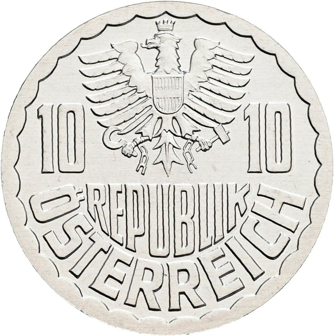 10 Groschen 2000 – Rückseite