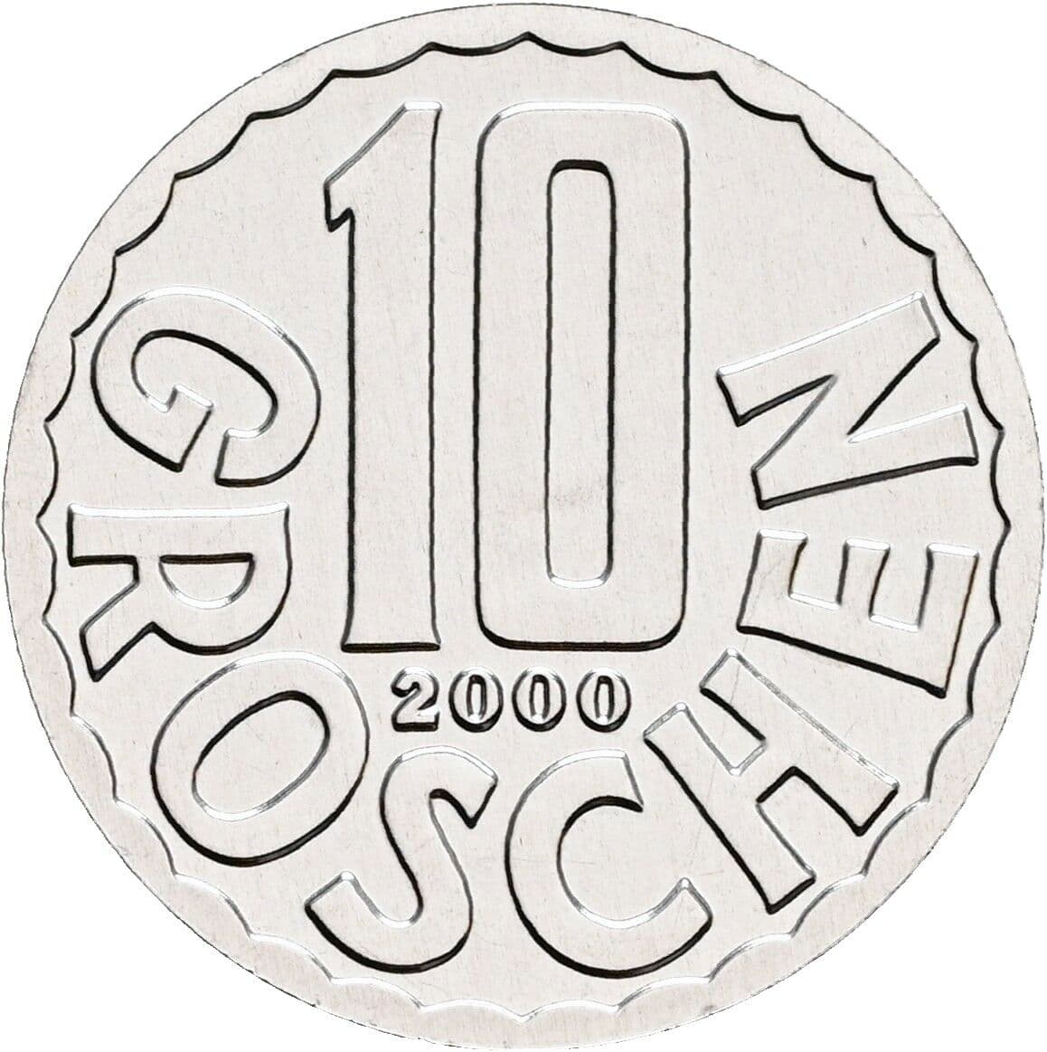 10 Groschen 2000 – Vorderseite