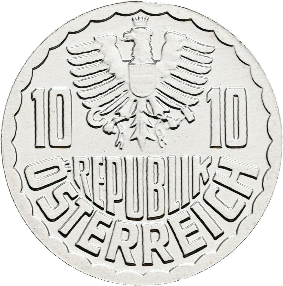 10 Groschen 2000 – Rückseite