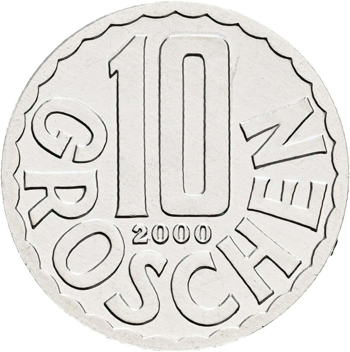 10 Groschen 2000 – Vorderseite