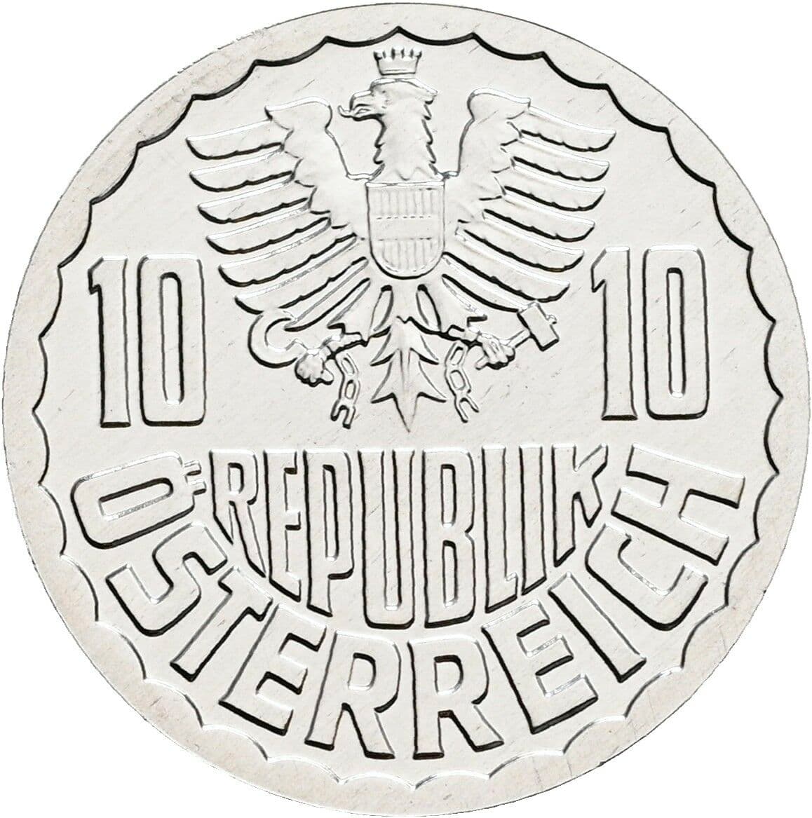 10 Groschen 2000 – Rückseite