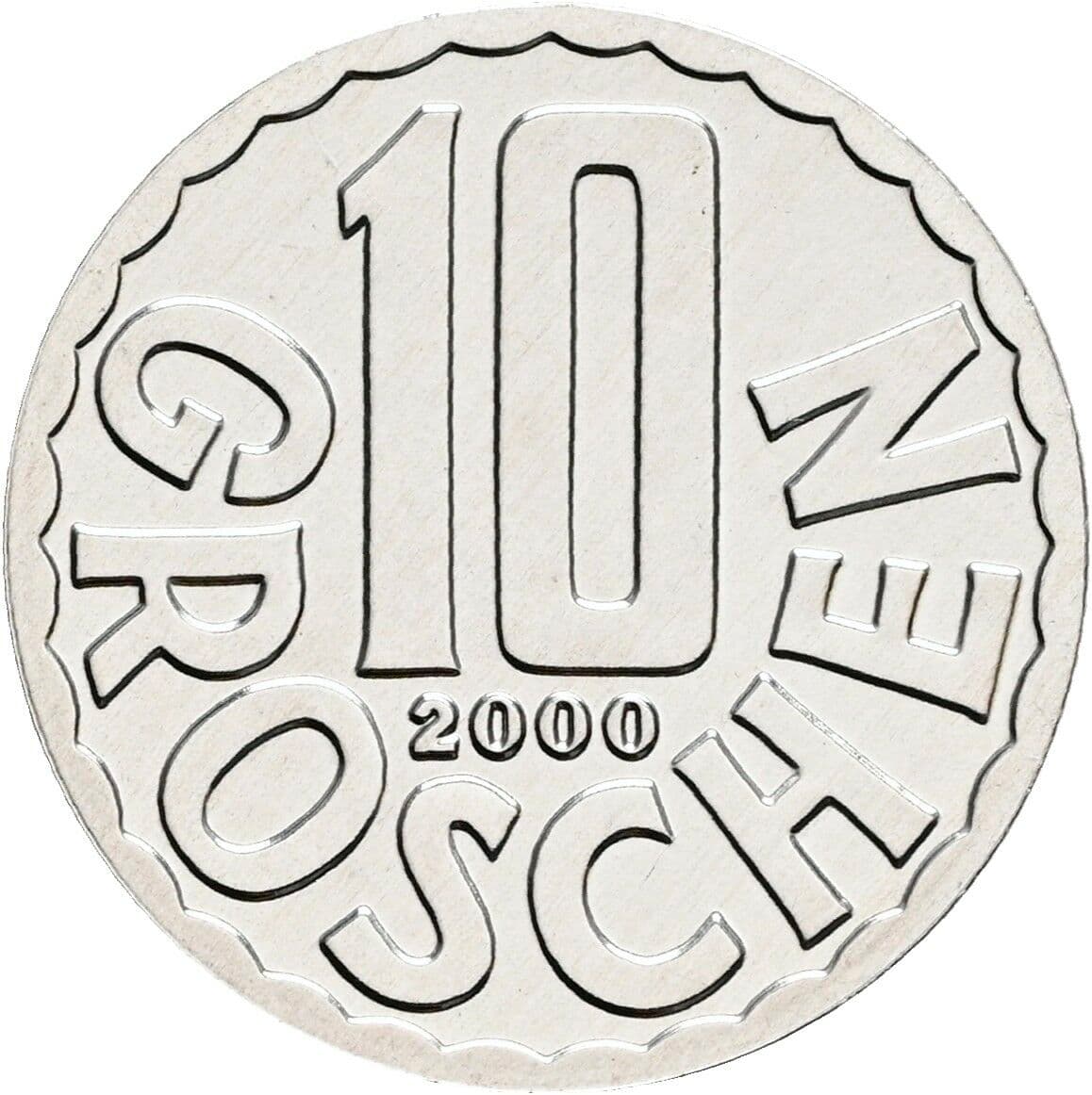 10 Groschen 2000 – Vorderseite