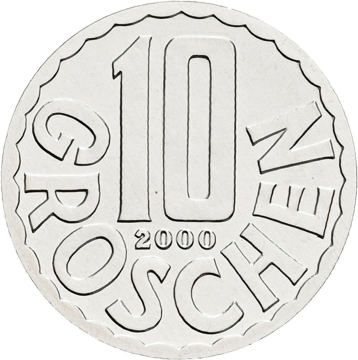 10 Groschen 2000 – Vorderseite