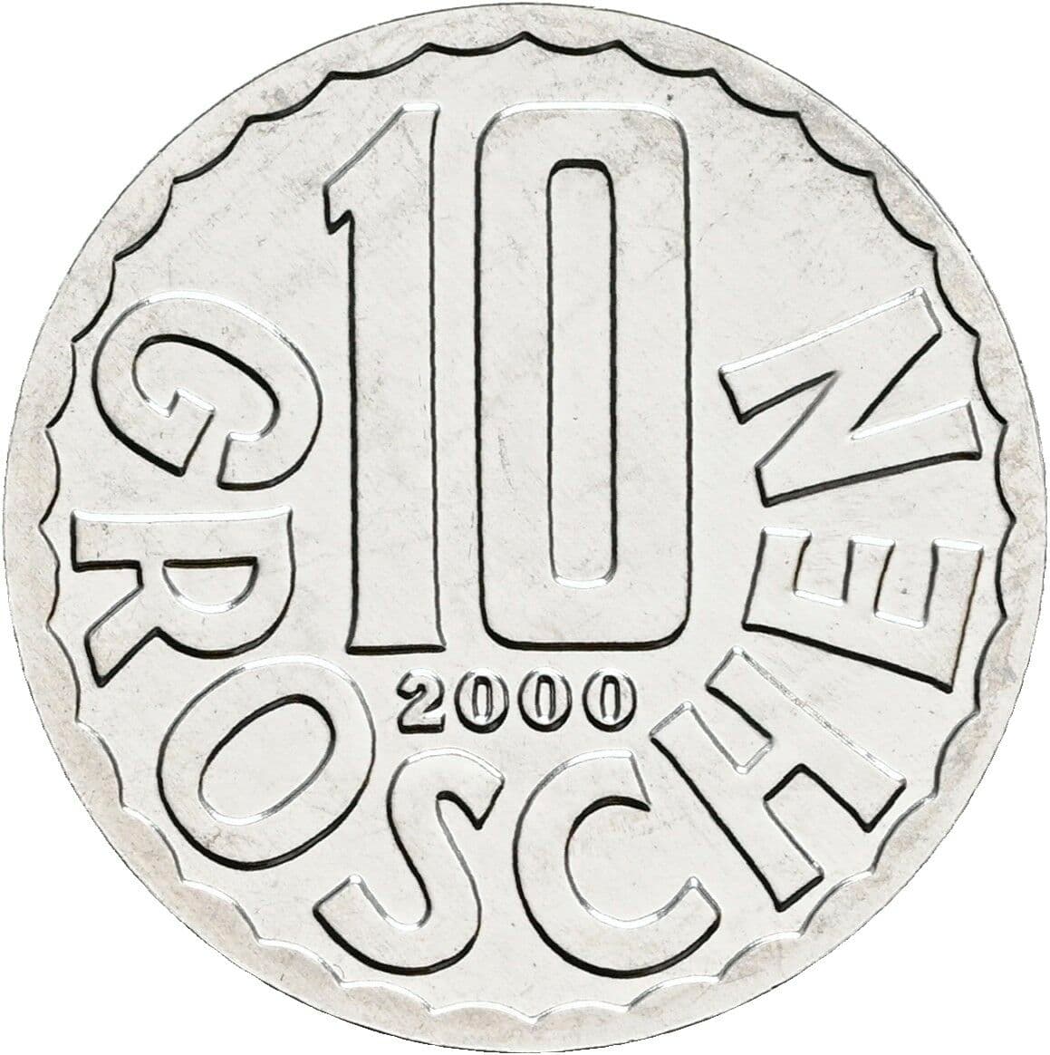 10 Groschen 2000 – Vorderseite