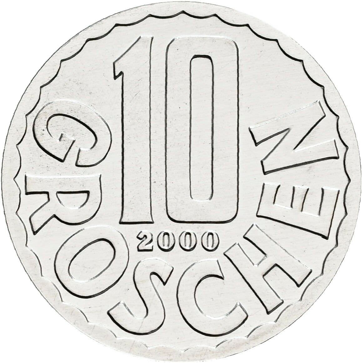10 Groschen 2000 – Vorderseite